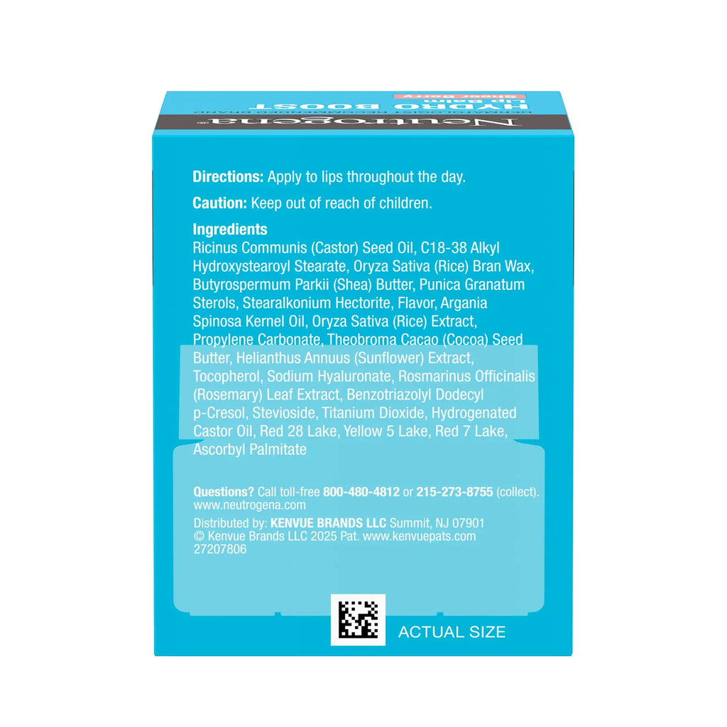 Neutrogena® Hydro Boost Hyaluronic Acid Lip Balm, Sheer Berry, 0.5 Oz