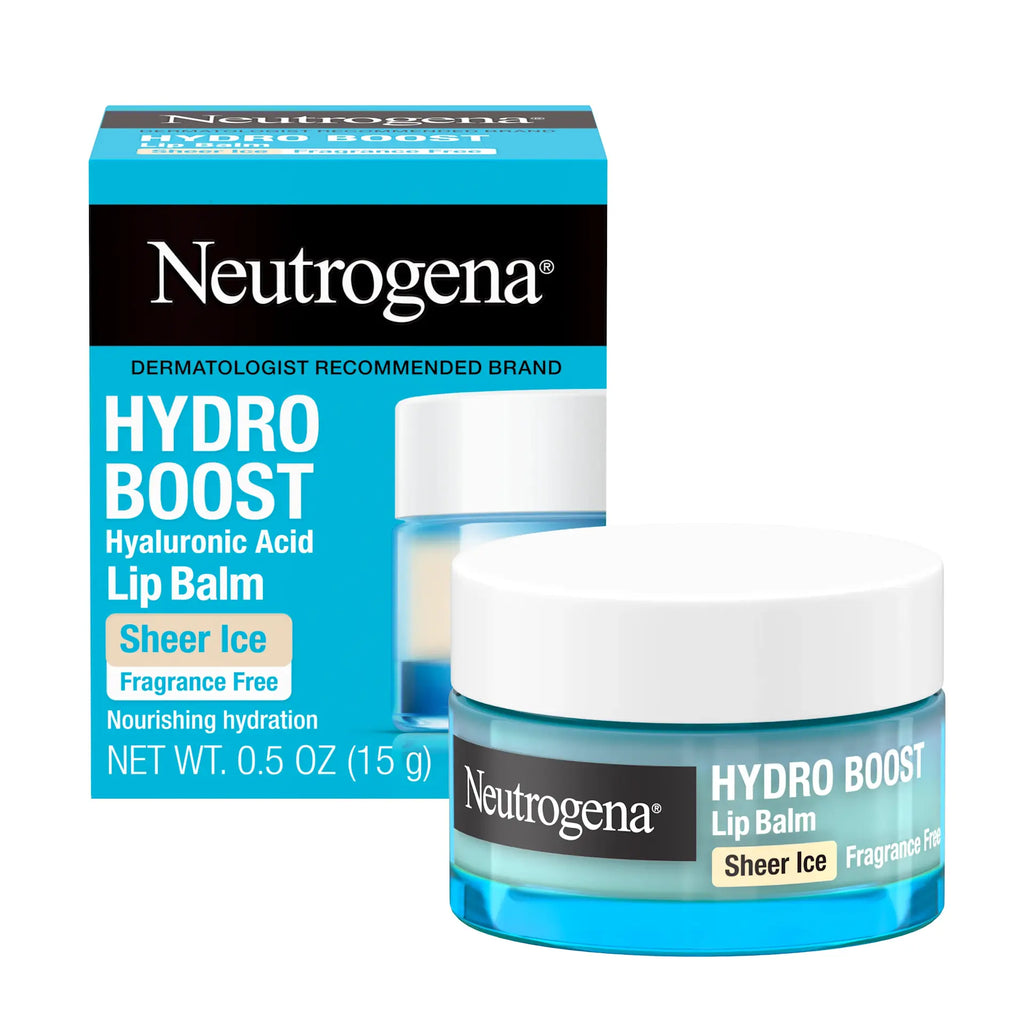 Neutrogena® Hydro Boost Hyaluronic Acid Lip Balm, Sheer Ice, Fragrance Free, 0.5 Oz