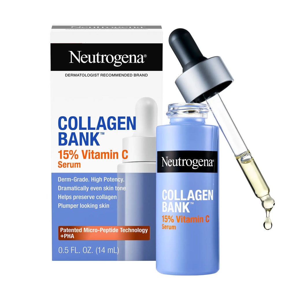 Neutrogena® Collagen Bank 15% Vitamin C Glow Serum, 0.5 Fl. Oz