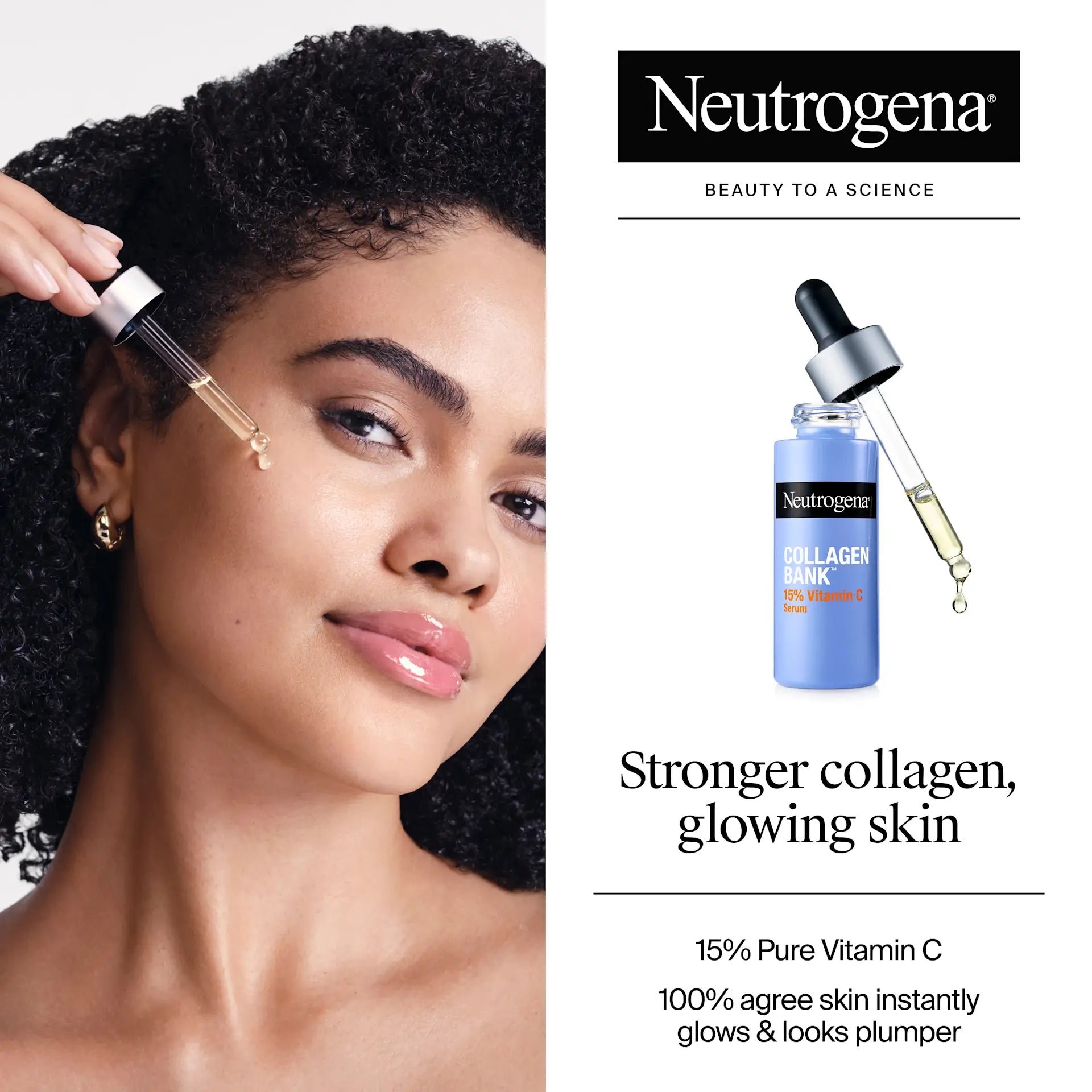 Neutrogena® Collagen Bank 15% Vitamin C Glow Serum, 0.5 Fl. Oz