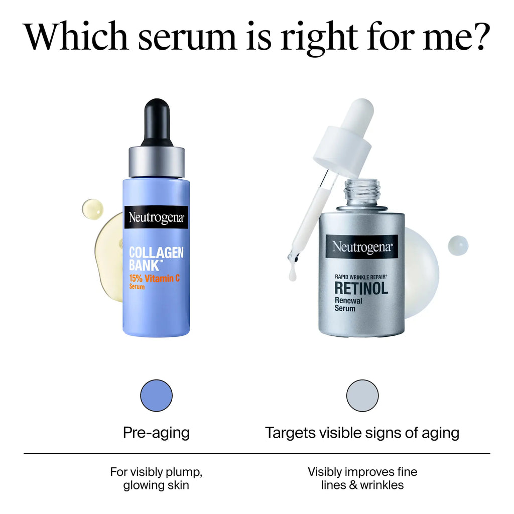 Neutrogena® Collagen Bank 15% Vitamin C Glow Serum, 0.5 Fl. Oz