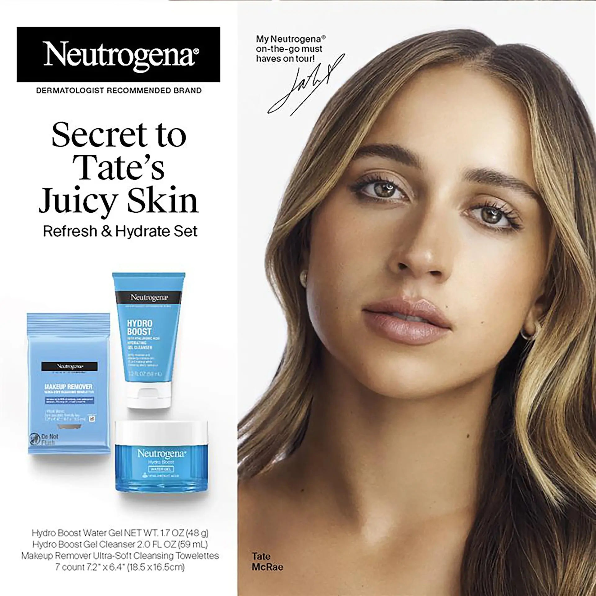 Tate McRae Refresh & Hydrate Set, 3 Items