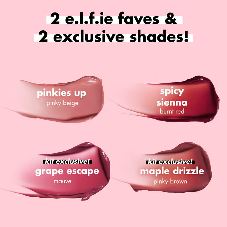 Glossy Lip Stain Shades 4 Days Kit