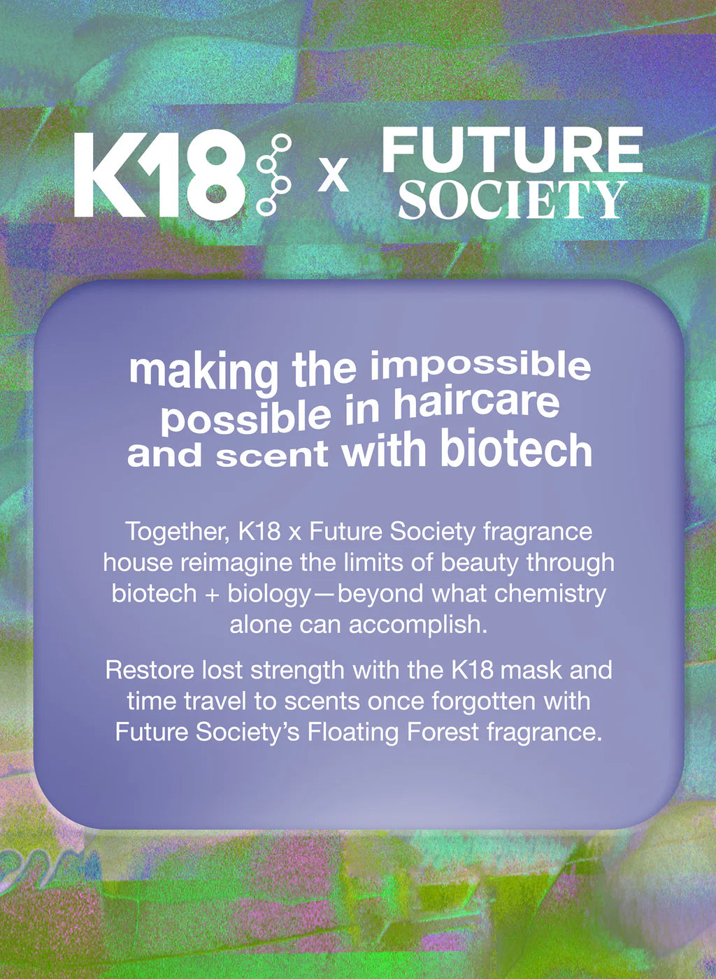 K18 x Future Society leave-in molecular hair mask