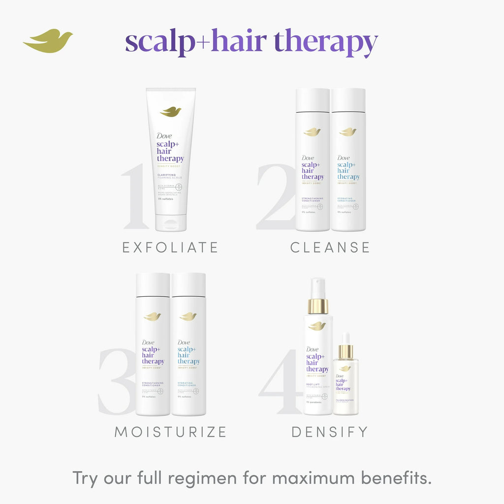 Dove Scalp + Hair Therapy Density Boost Hydrating Shampoo, 9.25 oz