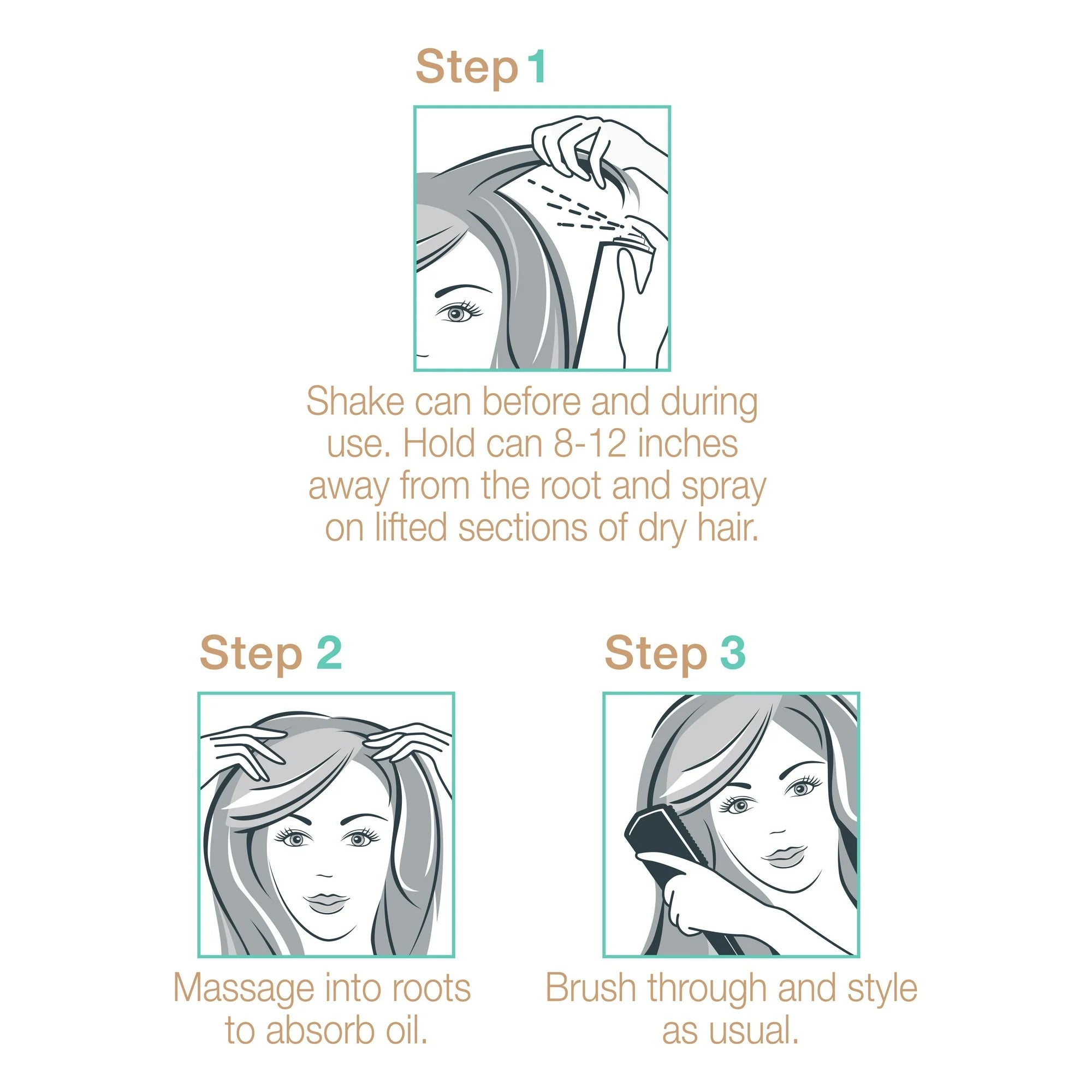 Dove Care Between Washes Dry Shampoo Invisible, 5 oz