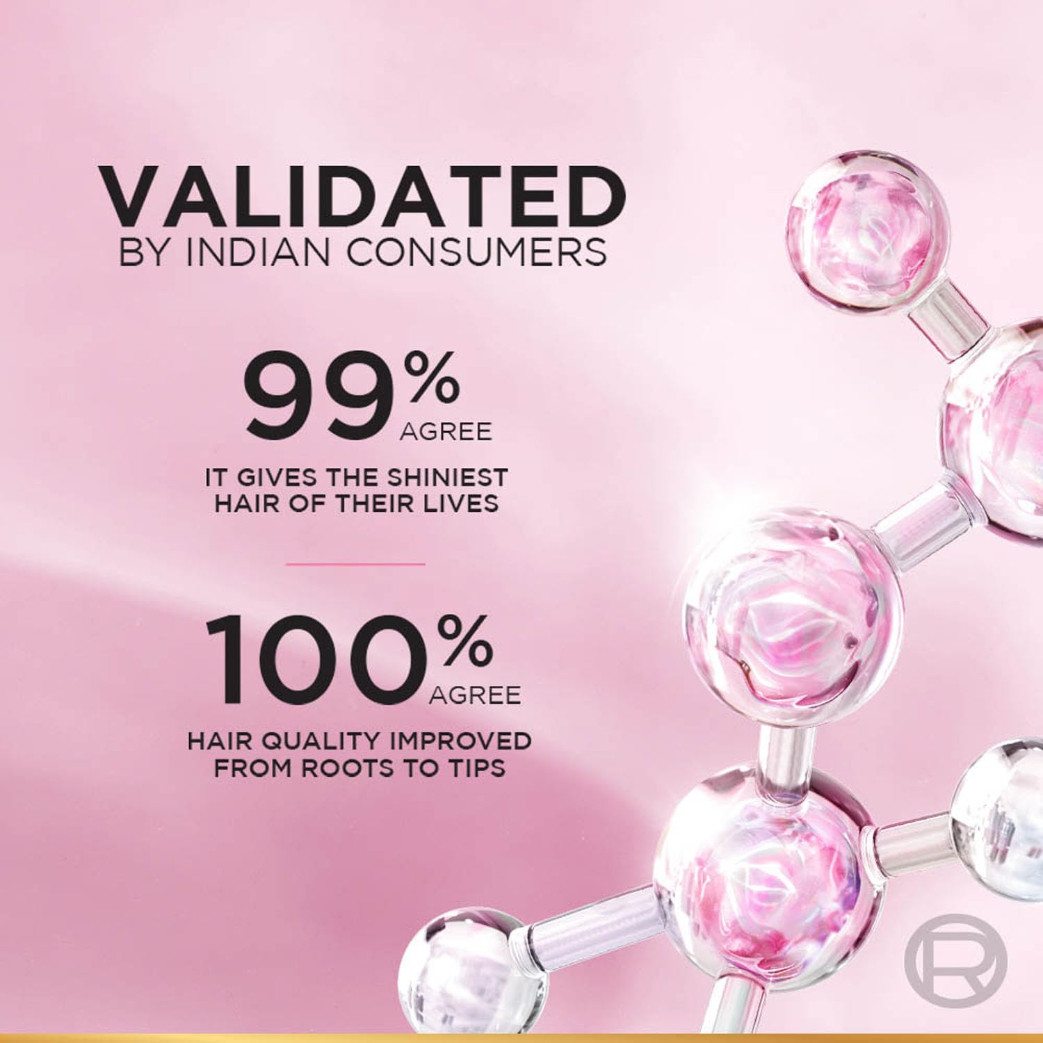 L'Oreal Paris Floral Glycolic Gloss Shine Sealing Conditioner, Powered By 4% Glycolic Acid, For Dull Hair, Smoothens Hair Fiber For 3X More Gloss, 175Millilitre